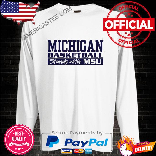 Spartan strong michigan basketball stands with msu shirt