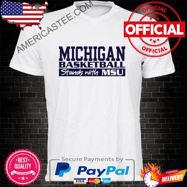Spartan strong michigan basketball stands with msu shirt