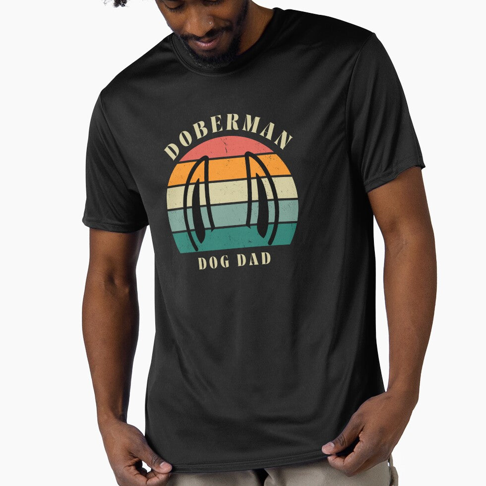 Natural ear doberman Dog Dad 90s Retro by myrll T-Shirts, Hoodie, Sweatshirt | BlankRebels.com (Image 1)