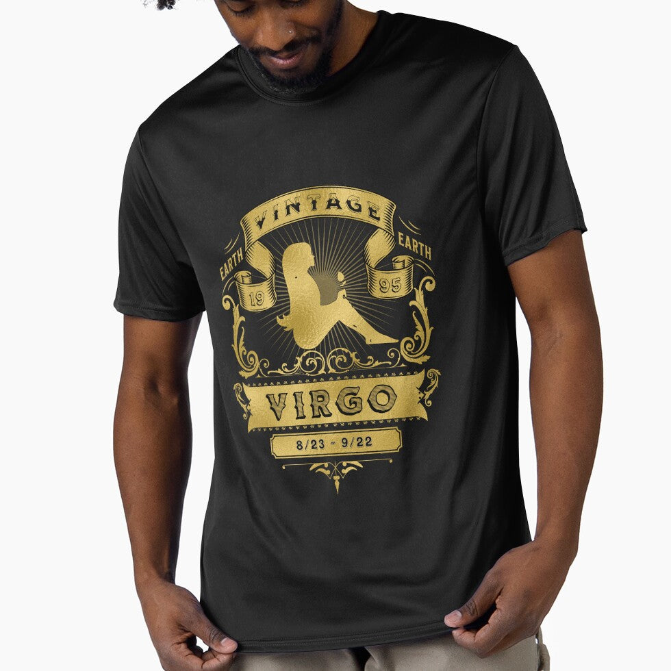 The Zodiac Sign of Virgo Golden Vintage 1995 by rhombusOnion T-Shirts, Hoodie, Sweatshirt | BlankRebels.com (Image 1)