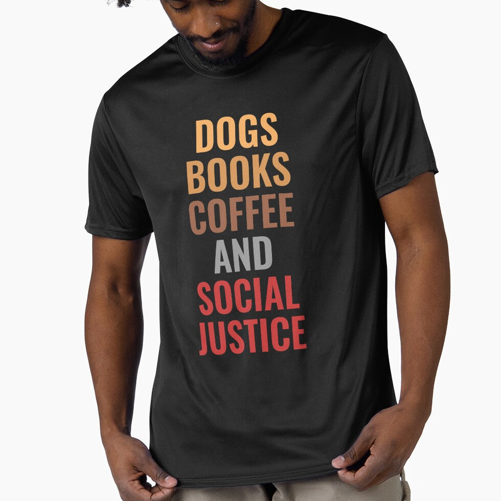 Dogs books and coffee ( Social justice version ) by Arctique T-Shirts, Hoodie, Sweatshirt | BlankRebels.com (Image 1)