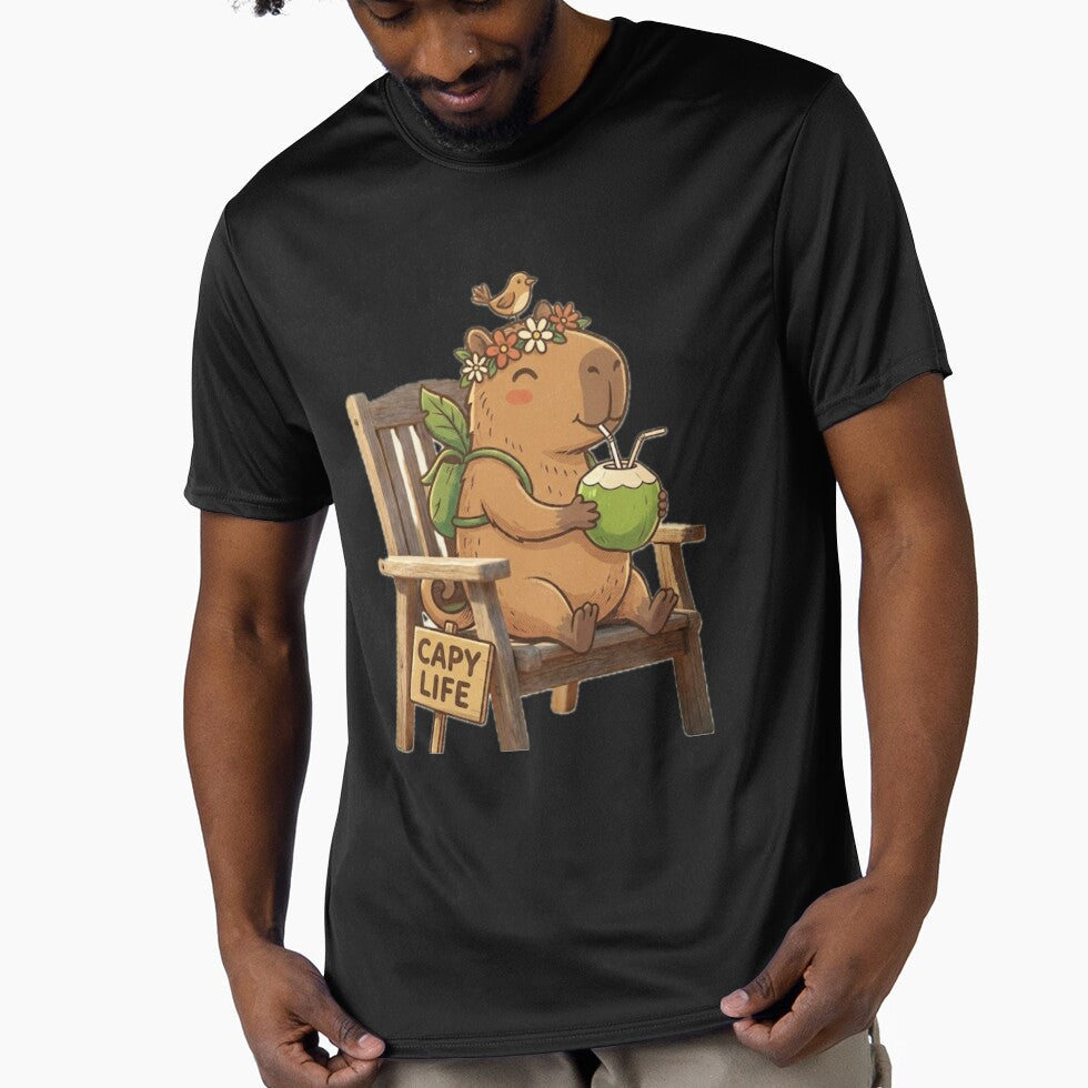 CapyCoconuts Capy'S Happy Drinking Coconut Water T-Shirts, Hoodie, Sweatshirt
