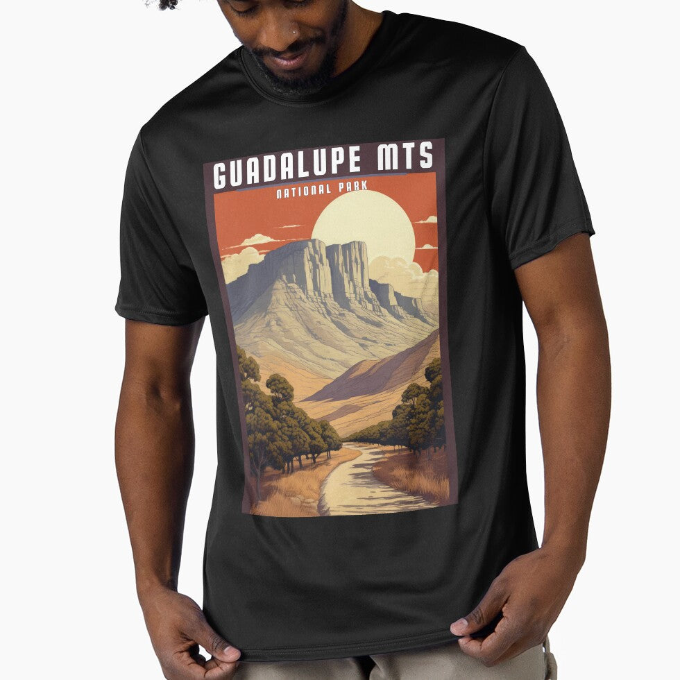 Guadaluper MTS National Park Sunset by WanderlustArtsy T-Shirts, Hoodie, Sweatshirt | BlankRebels.com (Image 1)