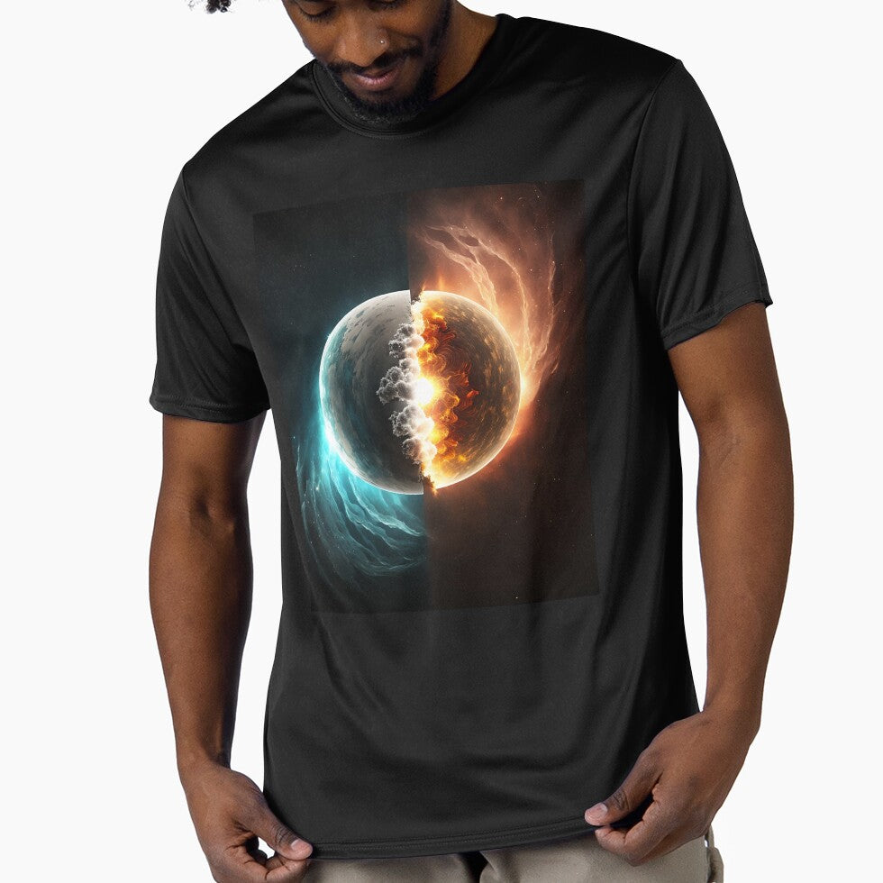Collision of two planets by AloneARTS T-Shirts, Hoodie, Sweatshirt | BlankRebels.com (Image 1)