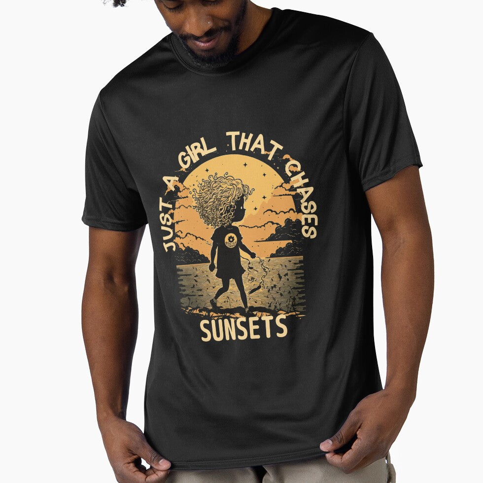 Just A Girl That Chases Sunsets by From-95 T-Shirts, Hoodie, Sweatshirt | BlankRebels.com (Image 1)