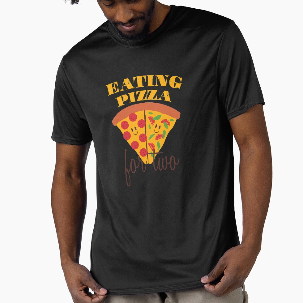 Eating Pizza for two - Funny Design by felixpauli T-Shirts, Hoodie, Sweatshirt | BlankRebels.com (Image 1)
