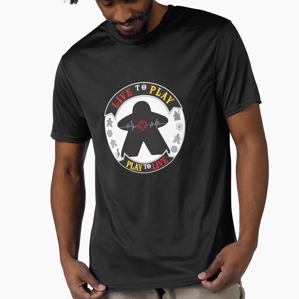 LIVE to PLAY, PLAY to LIVE by AventurerosLúdicos T-Shirts, Hoodie, Sweatshirt | BlankRebels.com (Image 1)
