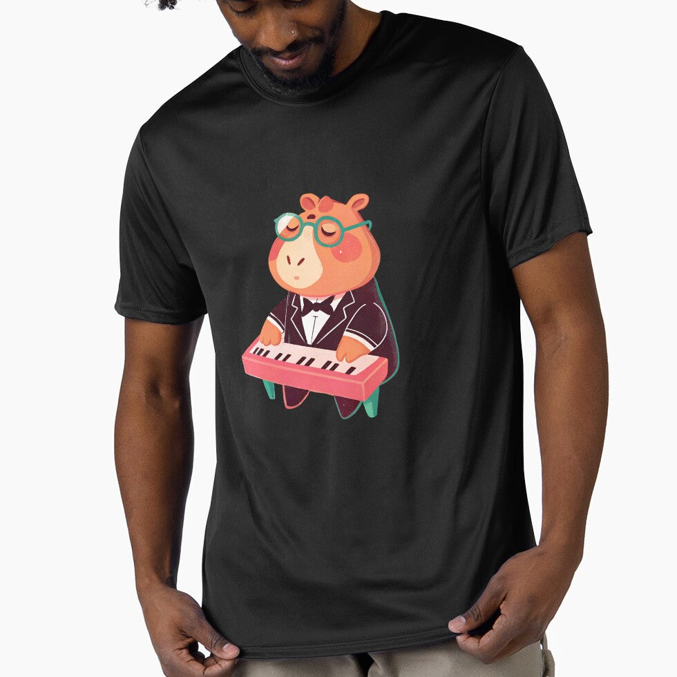 Musician Capybara Playing Piano T-Shirts, Hoodie, Sweatshirt