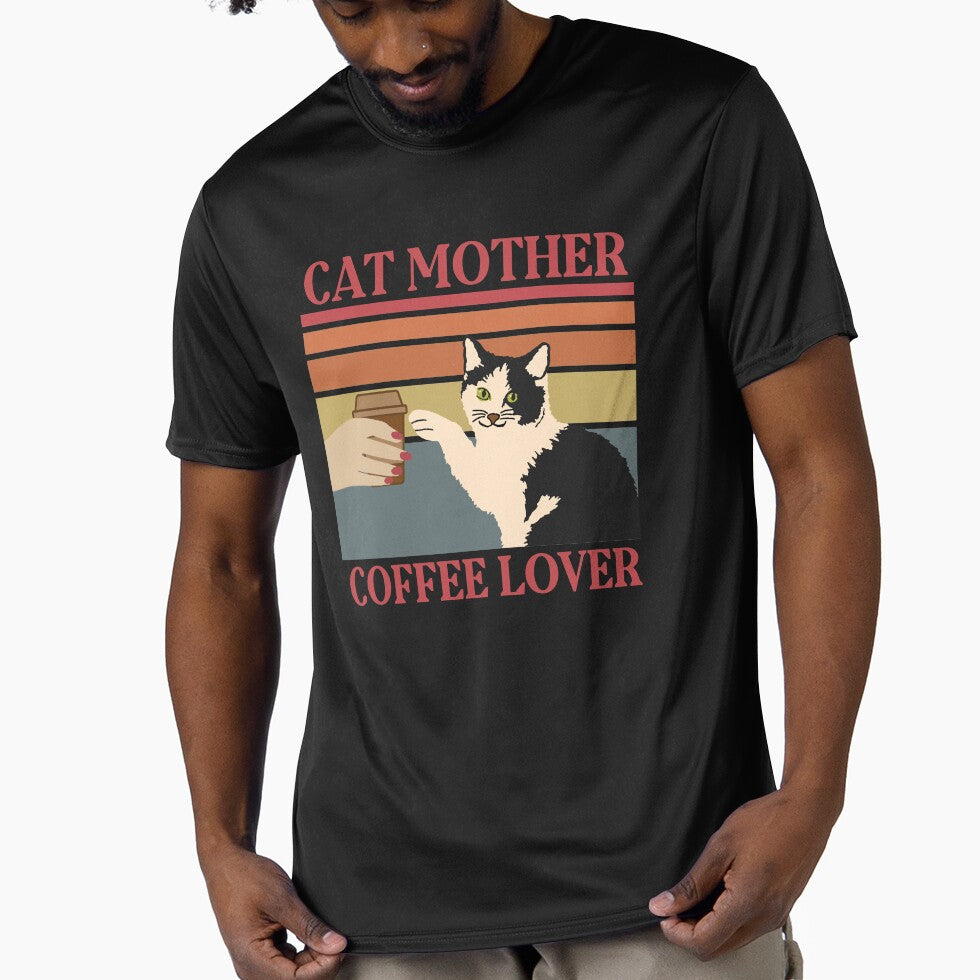 Cat mother coffe lover- cute kitty mom by looklock T-Shirts, Hoodie, Sweatshirt | BlankRebels.com (Image 1)