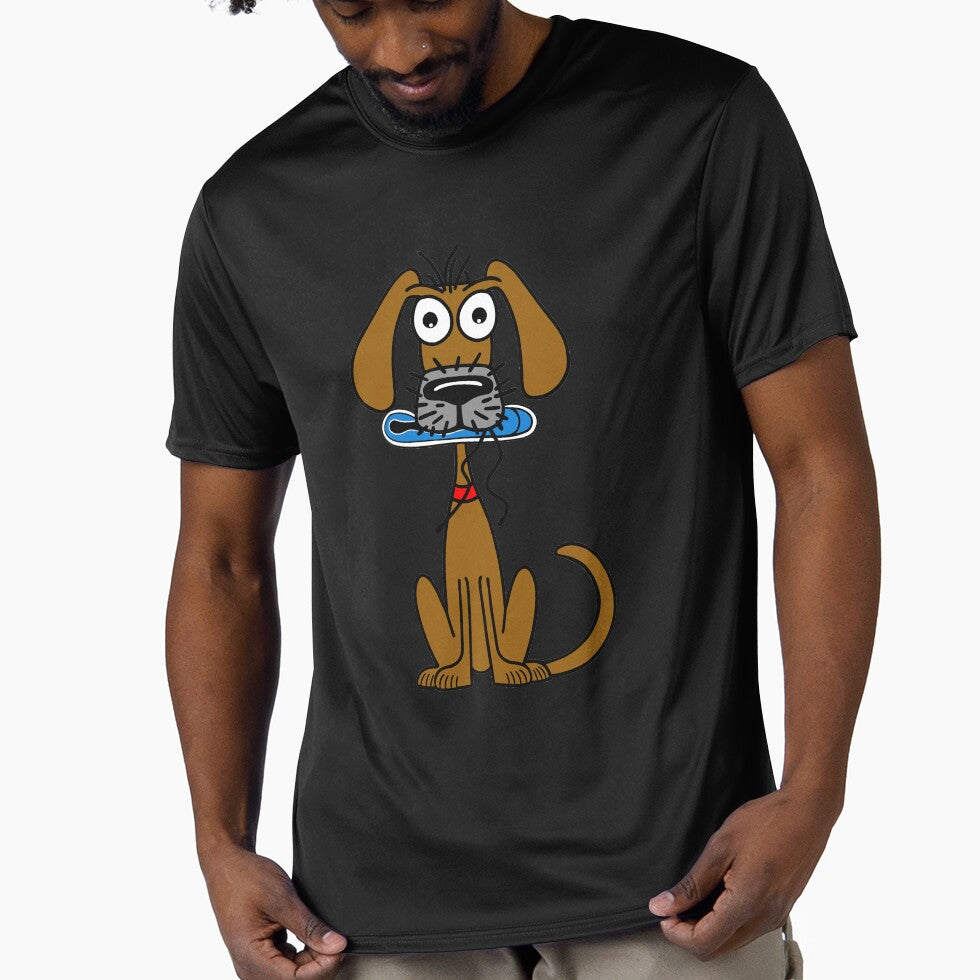 Funny Dog Holding A Shoe by Sartoris Art T-Shirts, Hoodie, Sweatshirt | BlankRebels.com (Image 1)