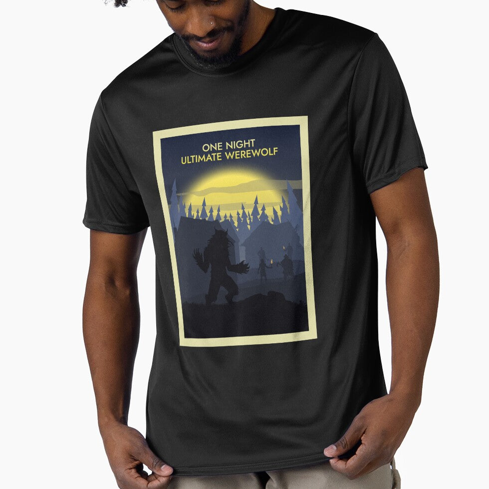 One Night Ultimate Werewolf - Board Game - Minimalist Travel Poster Style - Board Games Art by MeepleDesign... (Image 1)