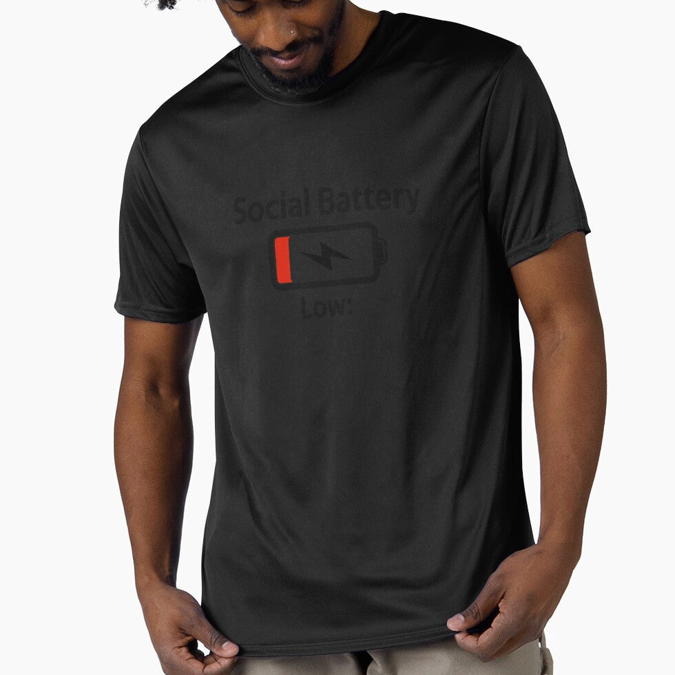 Social Battery Low: by Vibezo T-Shirts, Hoodie, Sweatshirt | BlankRebels.com (Image 1)