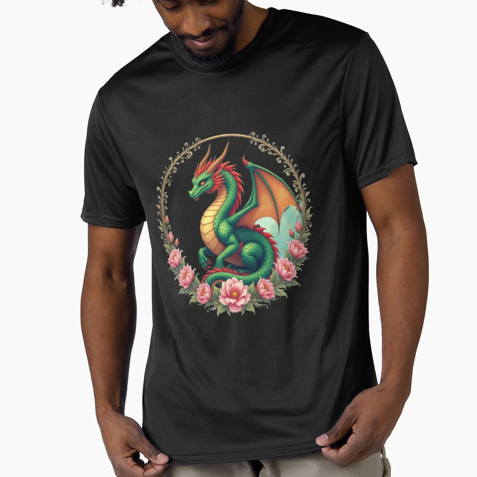 Dragon Flowers Art by Planetporridge T-Shirts, Hoodie, Sweatshirt | BlankRebels.com (Image 1)