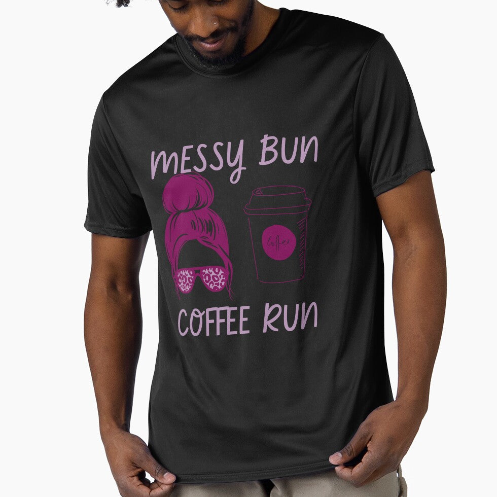 Messy Bun Coffee Run by Rally-Girl T-Shirts, Hoodie, Sweatshirt | BlankRebels.com (Image 1)