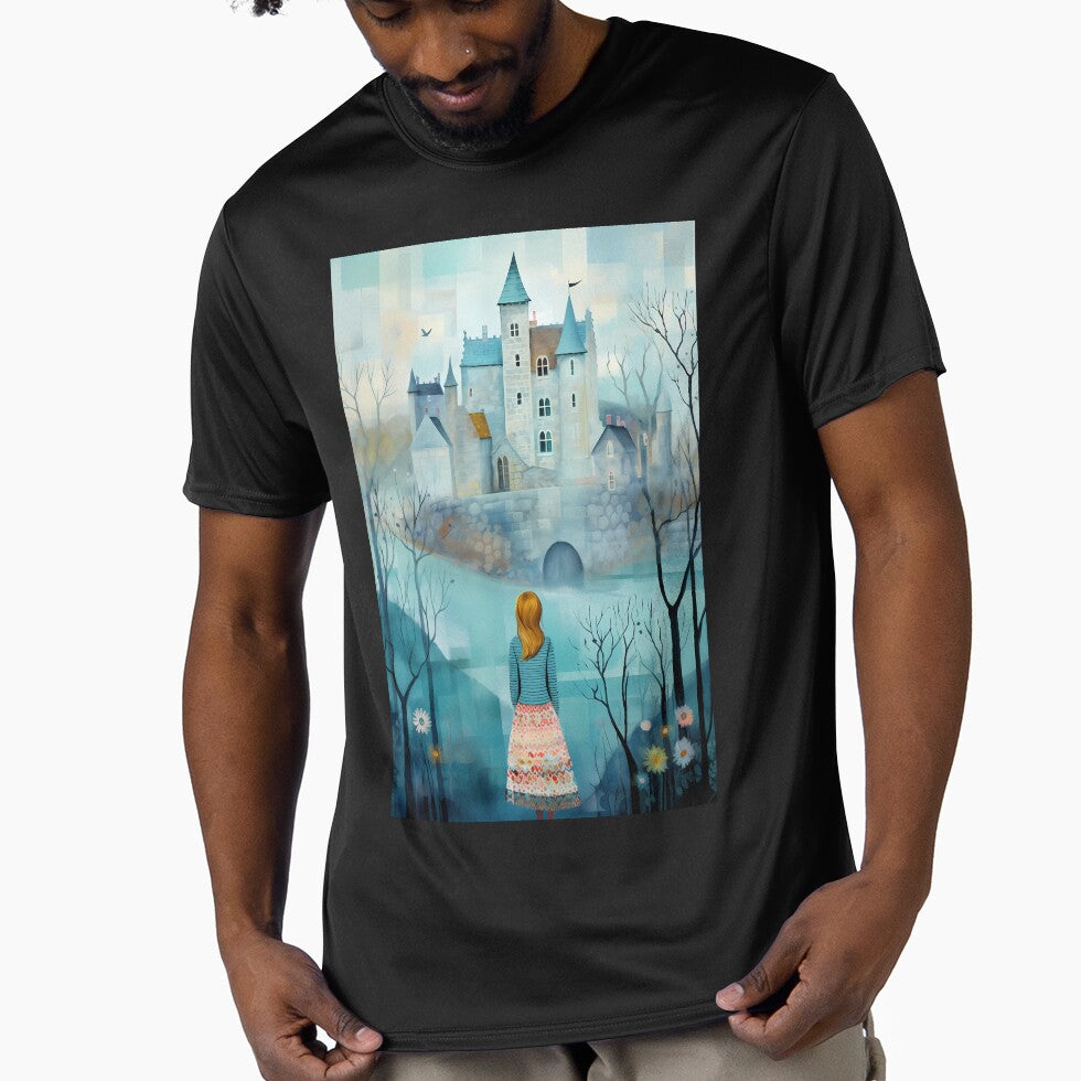 Beautiful Castle and Lonely Girl by NatureStyle555 T-Shirts, Hoodie, Sweatshirt | BlankRebels.com (Image 1)