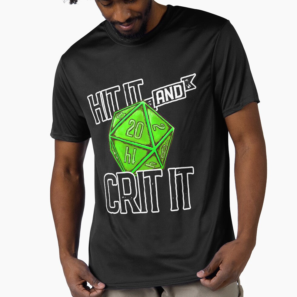 Hit It & Crit It -  Ooze D20 by RoamingGeek T-Shirts, Hoodie, Sweatshirt | BlankRebels.com (Image 1)