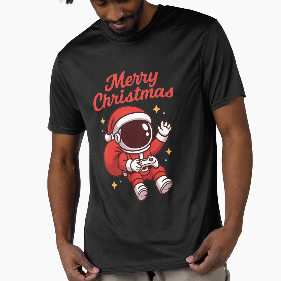 Santa Astronaut – Cute Merry Christmas Space Gamer Design by SweetandSpicylife T-Shirts, Hoodie, Sweatshirt (Image 1)