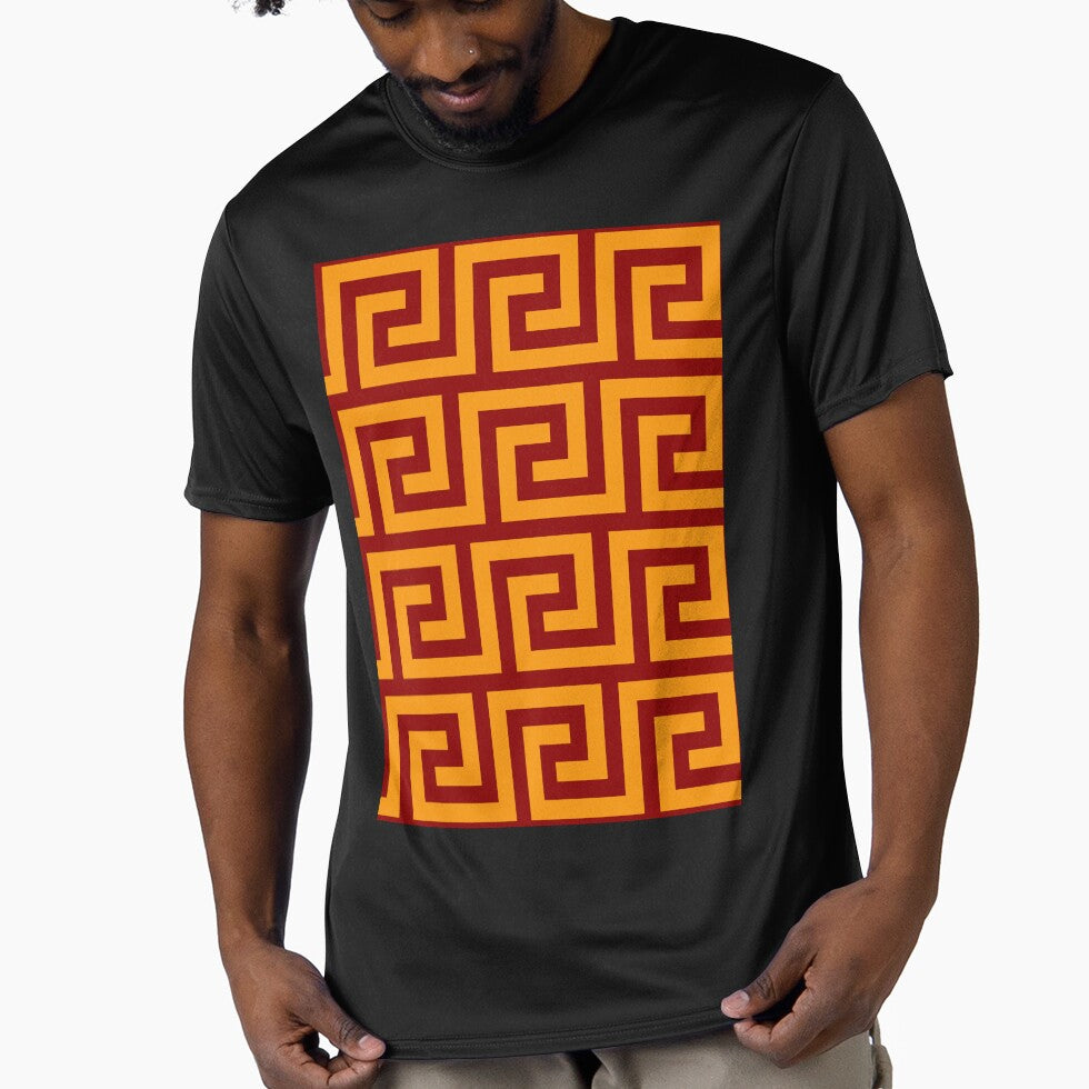 house of lions minimalist greek pattern by neopop