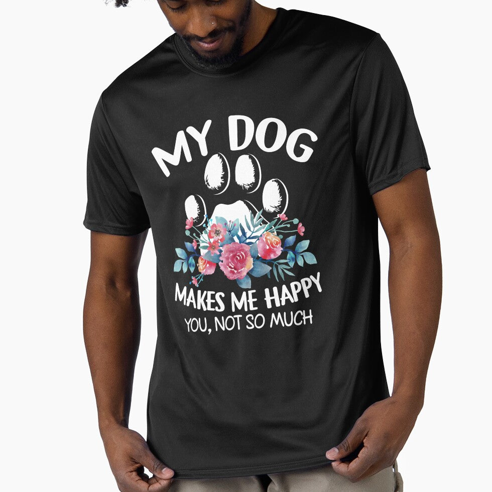 My Dog Makes Me Happy by SunsetGloww T-Shirts, Hoodie, Sweatshirt | BlankRebels.com (Image 1)