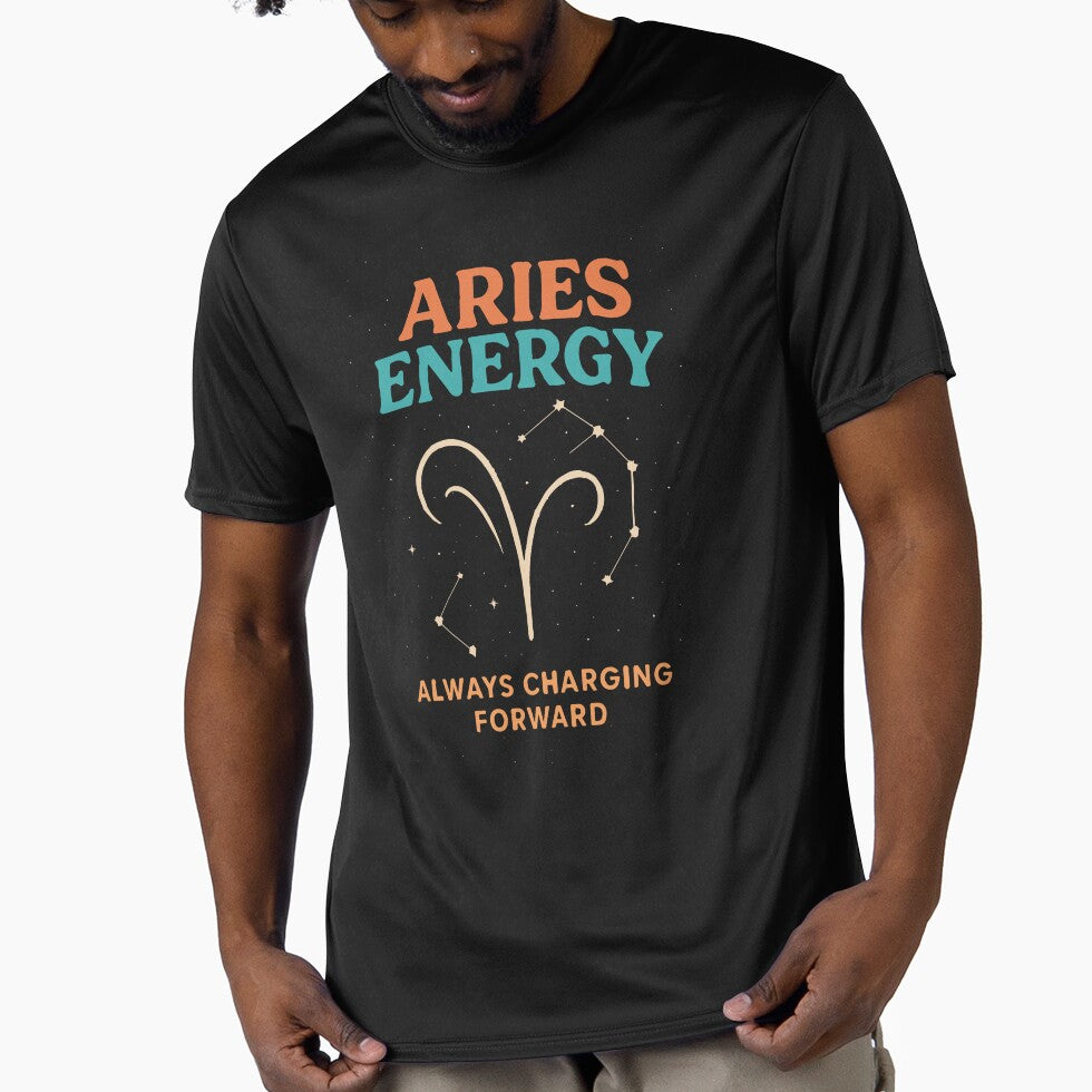 Aries Energy – Retro Minimalist Zodiac Design by Mehmet Hanifi Ekşi T-Shirts, Hoodie, Sweatshirt | BlankRebels.com (Image 1)
