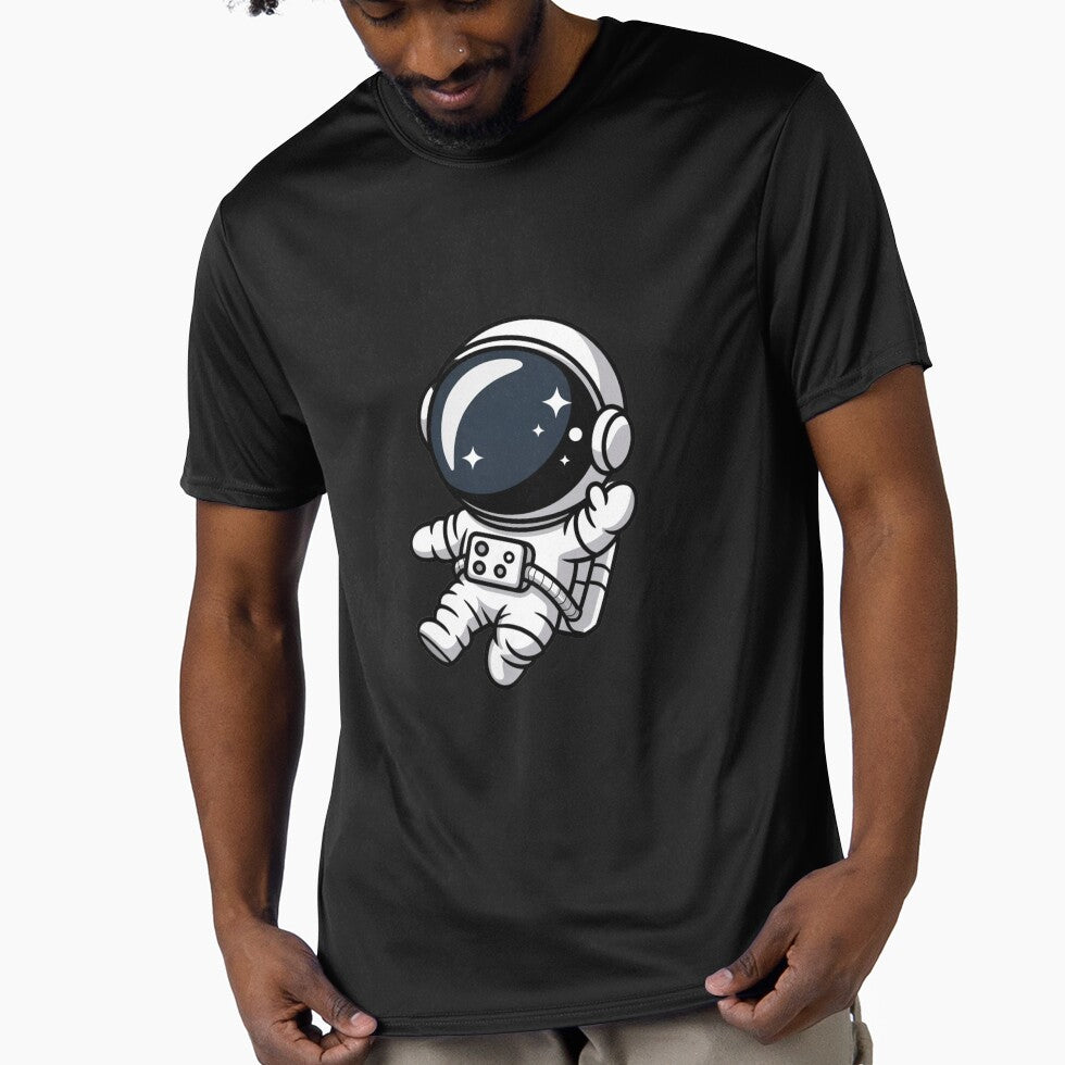 Neon Cyberpunk Astronaut | Futuristic Sci-Fi Space Artwork by ColorSplash123 T-Shirts, Hoodie, Sweatshirt (Image 1)
