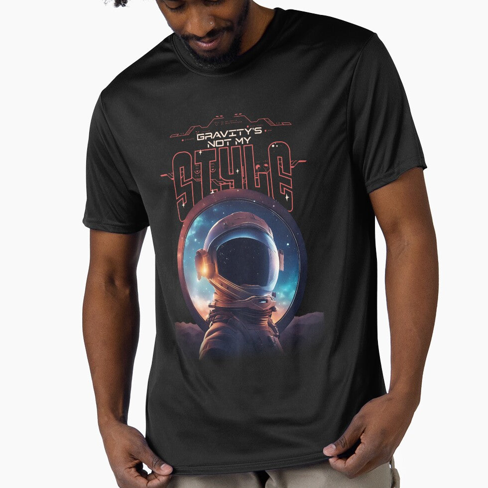 astronaut-"gravity's not my style" by Galactic-Paints T-Shirts, Hoodie, Sweatshirt | BlankRebels.com (Image 1)