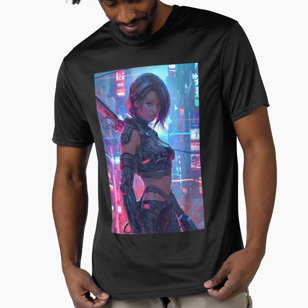 Cyberpunk Battle Warrior by Dannypryce T-Shirts, Hoodie, Sweatshirt | BlankRebels.com (Image 1)