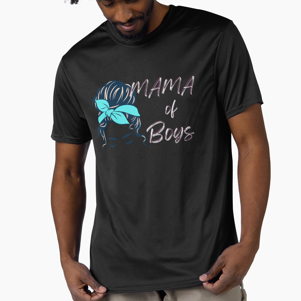 Messy Bun Mama Of Boys by Rally-Girl T-Shirts, Hoodie, Sweatshirt | BlankRebels.com (Image 1)