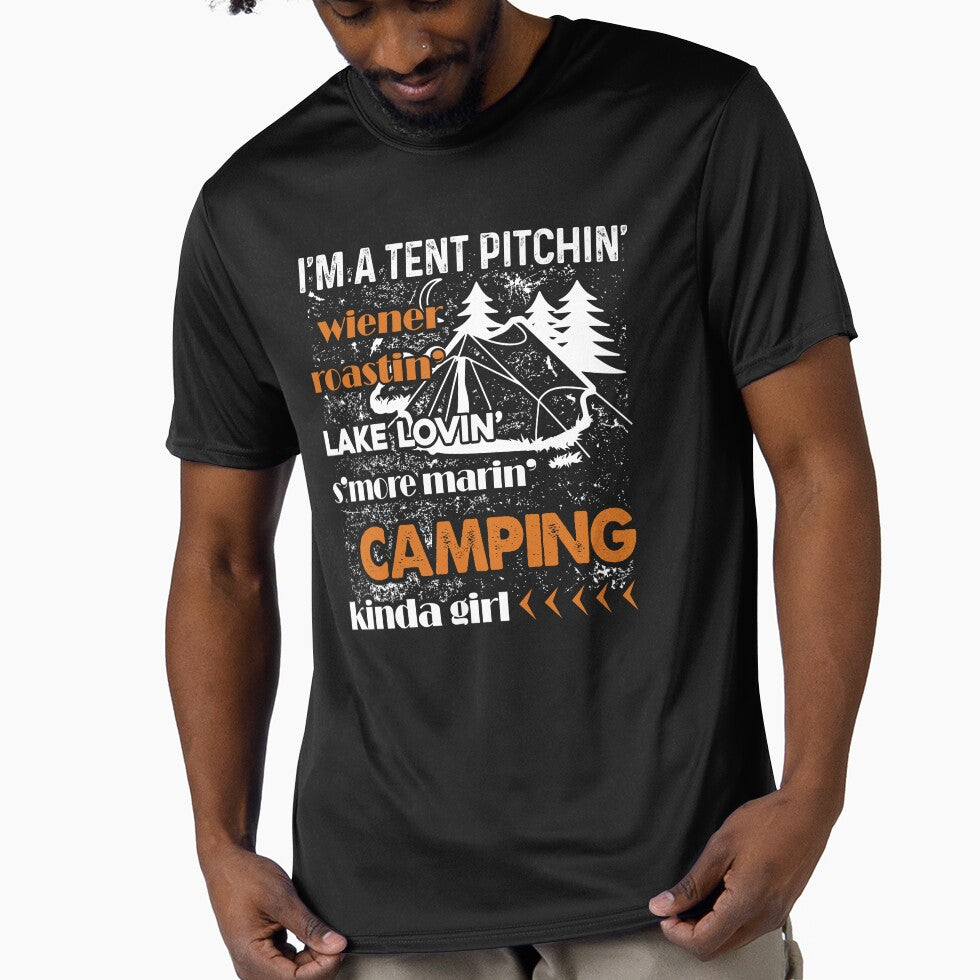 Camping - I'm A Camping Kinda Girl by UnknownArtistt T-Shirts, Hoodie, Sweatshirt | BlankRebels.com (Image 1)