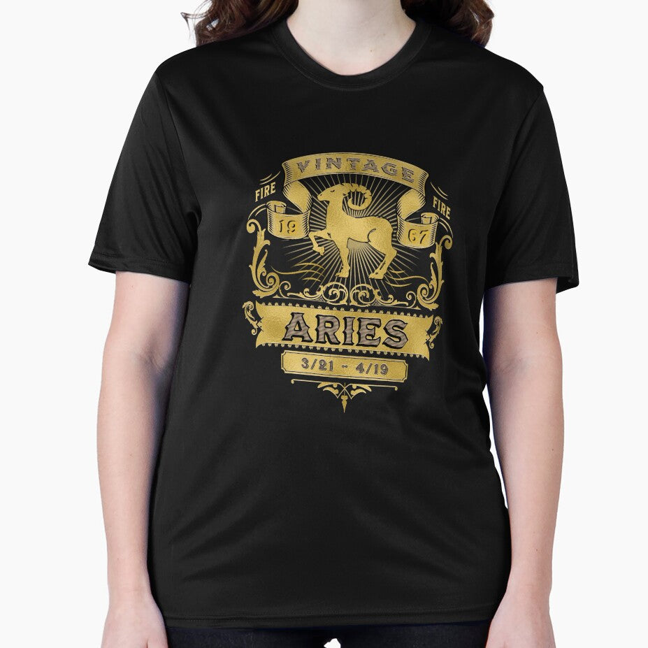 Vintage Golden Aries Birthday Year 1967 Zodiac by rhombusOnion T-Shirts, Hoodie, Sweatshirt | BlankRebels.com (Image 2)