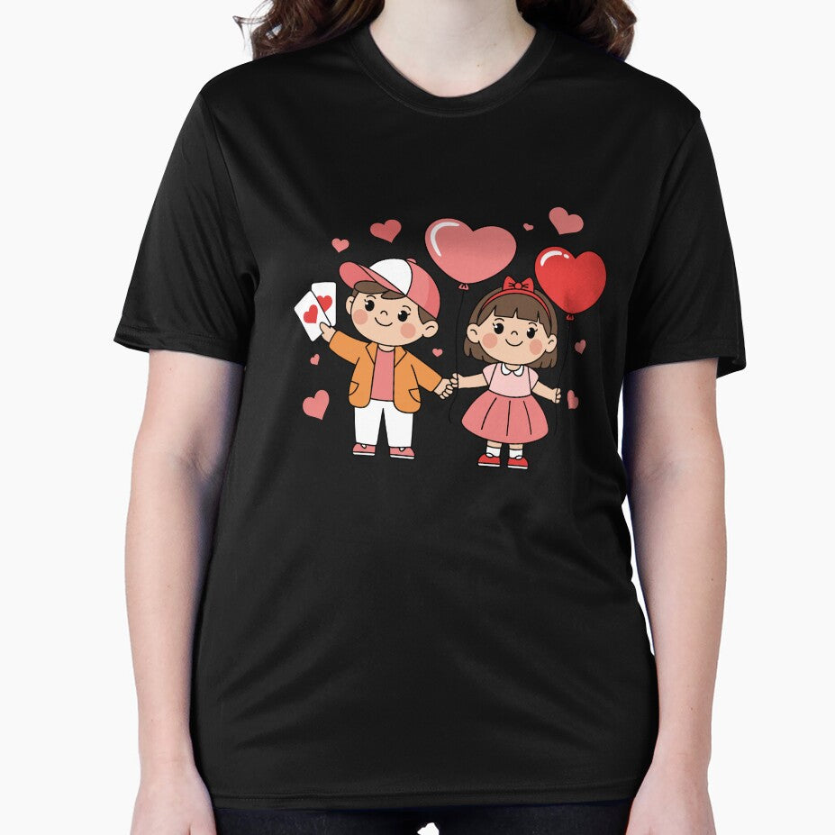 Sweet Kid Couple with Heart Balloons by MrNobody-Style T-Shirts, Hoodie, Sweatshirt | BlankRebels.com (Image 2)