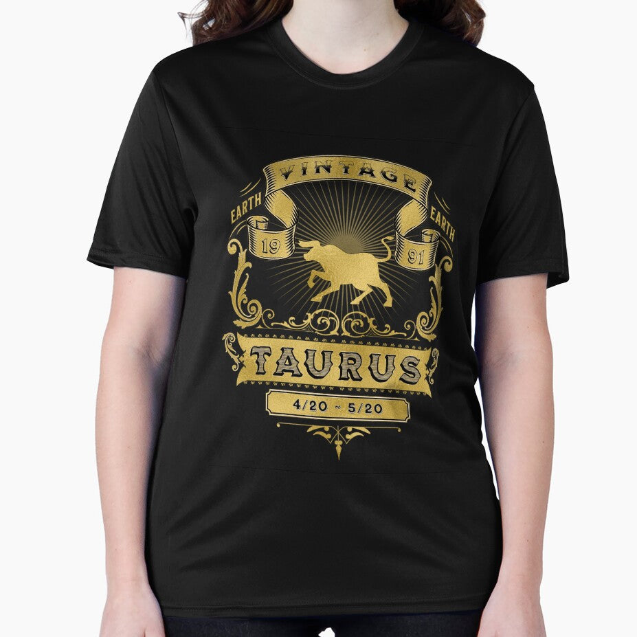 The Zodiac Sign of Taurus Golden Vintage 1991 by rhombusOnion T-Shirts, Hoodie, Sweatshirt | BlankRebels.com (Image 2)