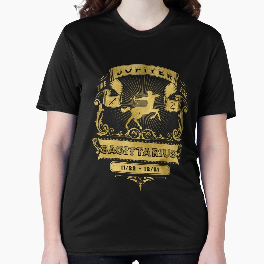 The Zodiac Sign of Sagittarius Golden by rhombusOnion T-Shirts, Hoodie, Sweatshirt | BlankRebels.com (Image 2)