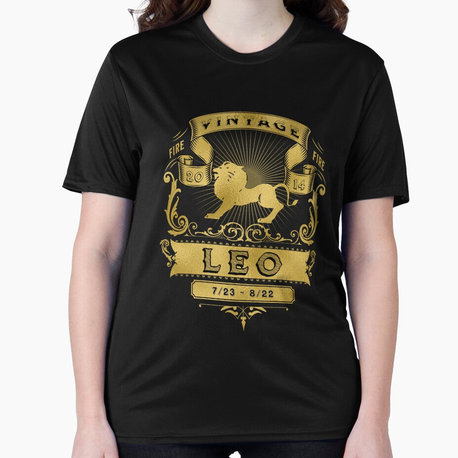 Zodiac Sign Leo Golden Vintage 2014 T-Shirts, Hoodie, Sweatshirt