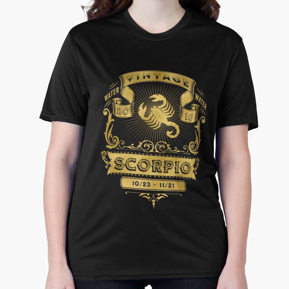 The Zodiac Sign of Scorpio Golden Vintage 2016 by rhombusOnion T-Shirts, Hoodie, Sweatshirt | BlankRebels.com (Image 2)