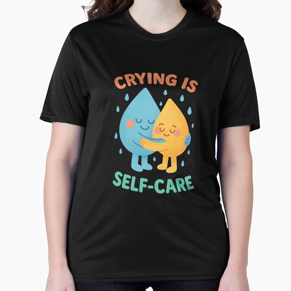 Crying Is Self-Care – Raindrop Hug Club by inkNext T-Shirts, Hoodie, Sweatshirt | BlankRebels.com (Image 2)