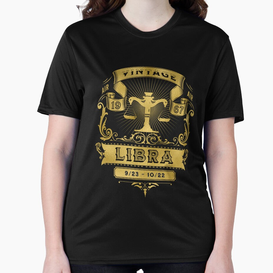 The Zodiac Sign of Libra Golden Vintage 1967 by rhombusOnion T-Shirts, Hoodie, Sweatshirt | BlankRebels.com (Image 2)