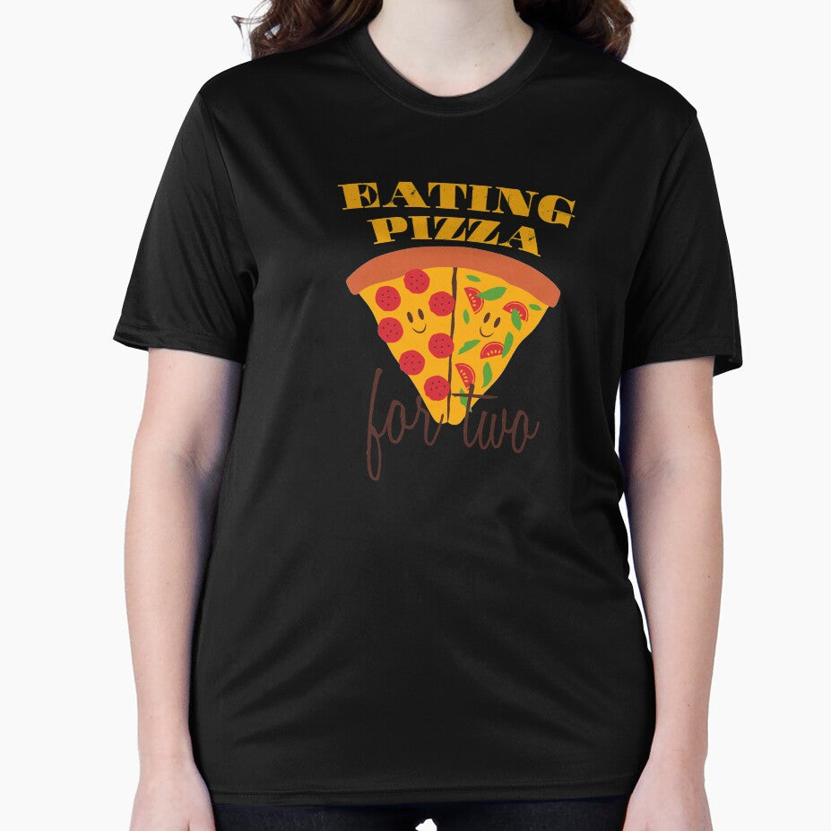 Eating Pizza for two - Funny Design by felixpauli T-Shirts, Hoodie, Sweatshirt | BlankRebels.com (Image 2)