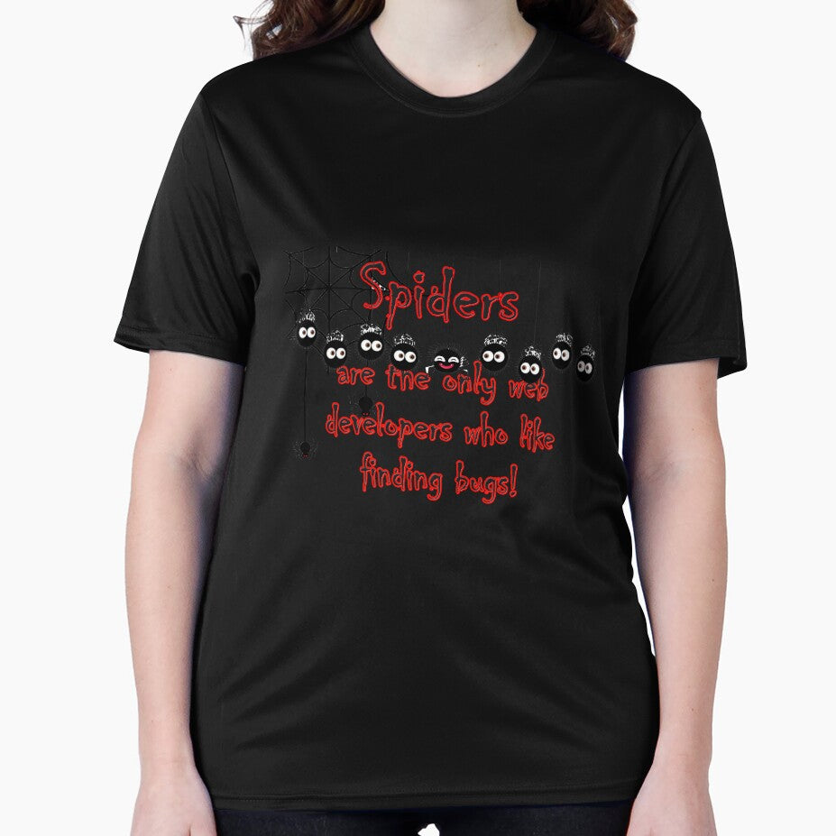 Spiders are the only web developers who like finding bugs! by JoyOfHopeStore T-Shirts, Hoodie, Sweatshirt (Image 2)