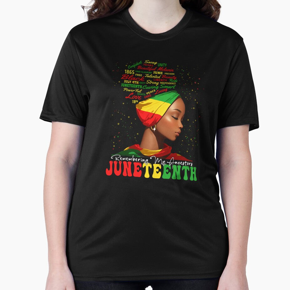 Remembering My Ancestors 1865 Juneteenth Black Women T-Shirt by STDesign⭐⭐⭐⭐⭐ Hoodie, Sweatshirt | BlankRebels.com (Image 2)