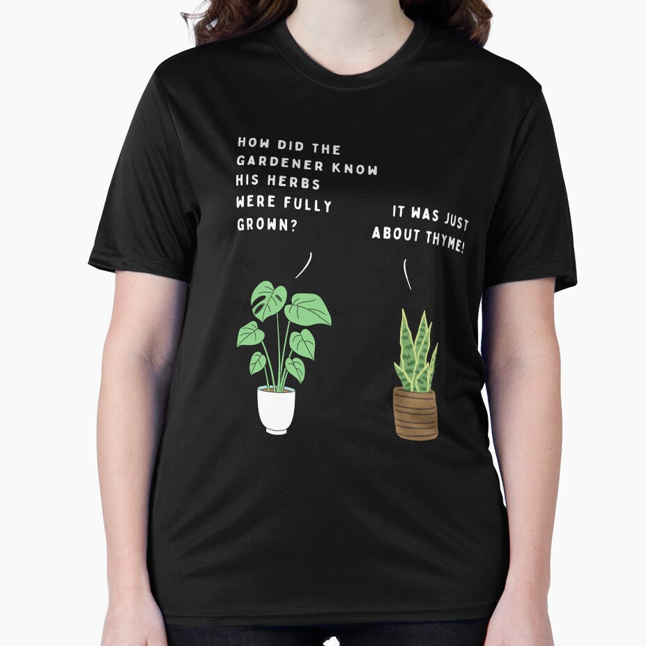 Plant joke - How did the gardener know his herbs were fully grown? (colour) by ani-eni