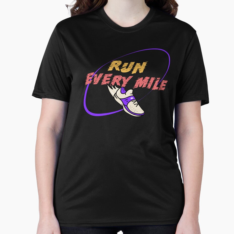Run Every Mile – Motivational Running Shoe Design by Atlantic Flyer Designs T-Shirts, Hoodie, Sweatshirt (Image 2)