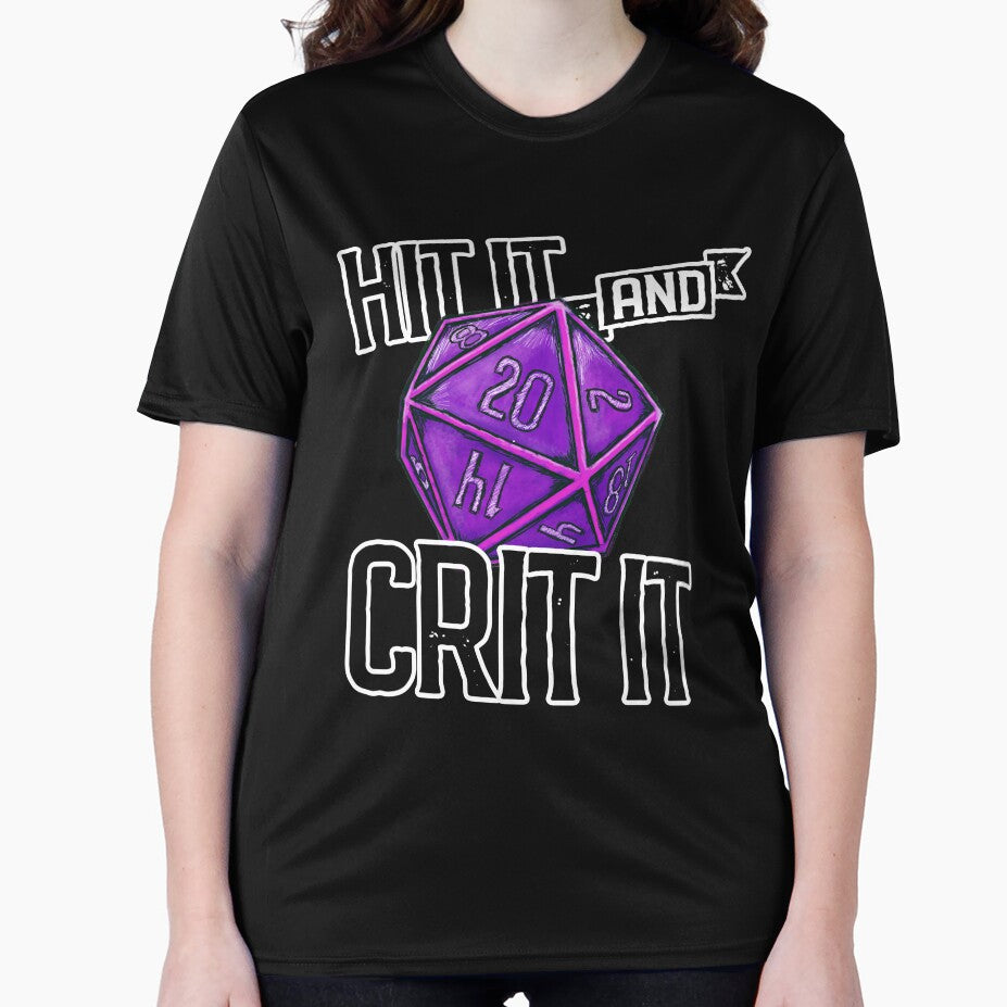 Hit It & Crit It - Regal D20 by RoamingGeek T-Shirts, Hoodie, Sweatshirt | BlankRebels.com (Image 2)