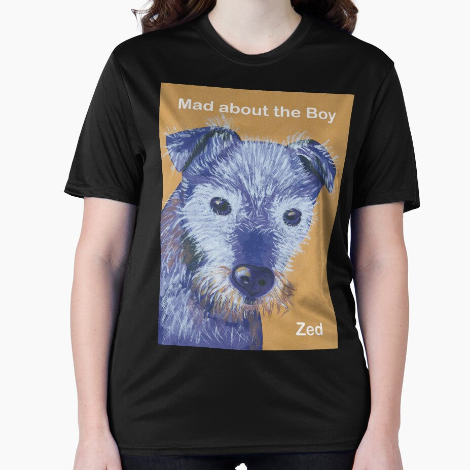 The first 'whiskers and all' painting I did of Zed, my Patterdale Terrier by PatterdaleZed T-Shirts, Hoodie,... (Image 2)