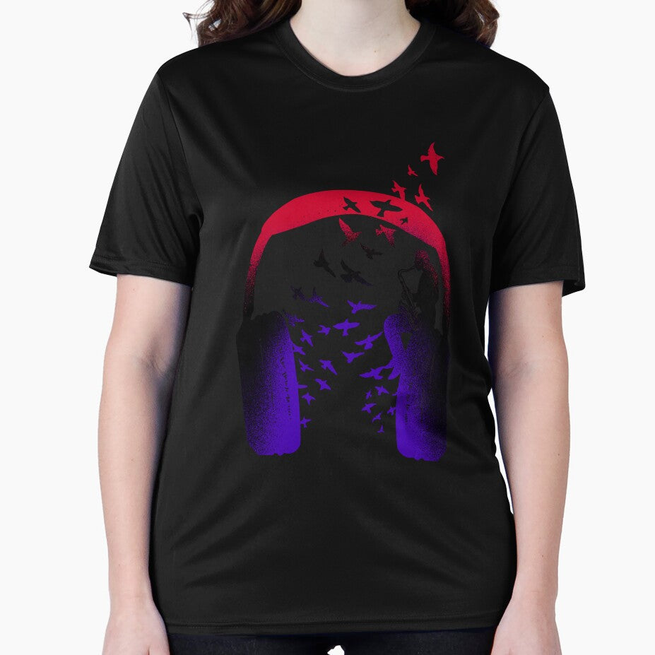 Headphone Music Saxophone by barmalisiRTB T-Shirts, Hoodie, Sweatshirt | BlankRebels.com (Image 2)