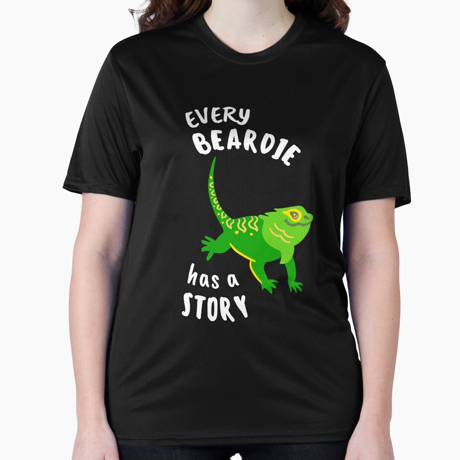 Every Beardie has a story funny bearded dragon t-shirt | Lizard mom gift by OleeVO Hoodie, Sweatshirt (Image 2)