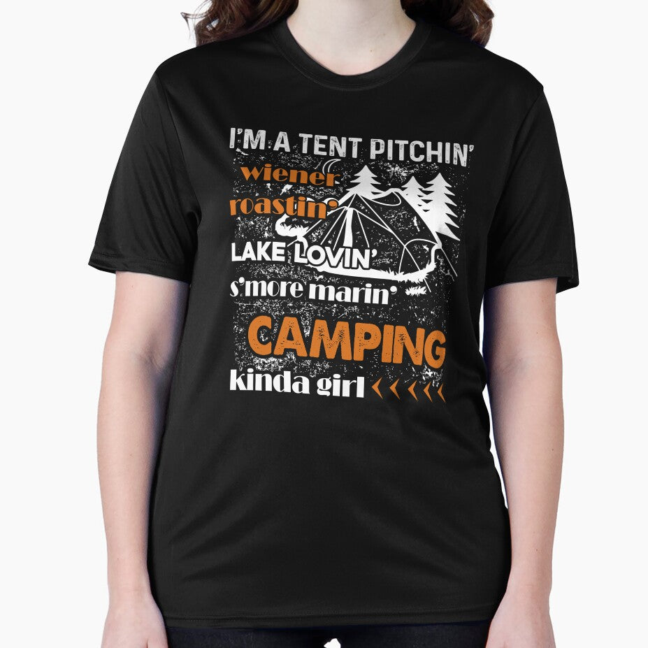 Camping - I'm A Camping Kinda Girl by UnknownArtistt T-Shirts, Hoodie, Sweatshirt | BlankRebels.com (Image 2)