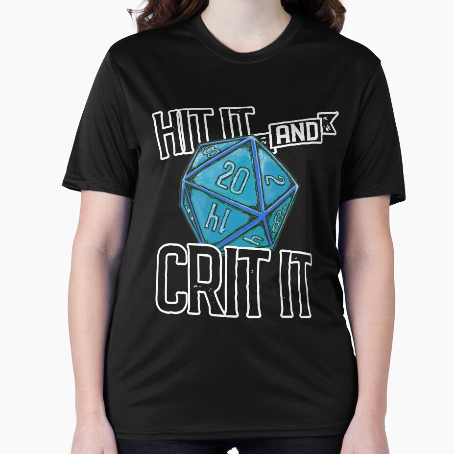 Hit It & Crit It - Ice D20 by RoamingGeek T-Shirts, Hoodie, Sweatshirt | BlankRebels.com (Image 2)