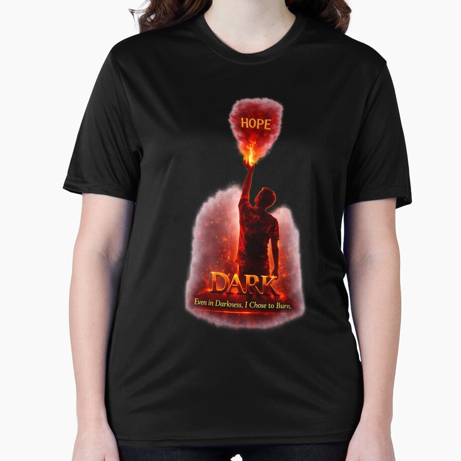 Dark Hope – Motivational Fire Aesthetic Design by Awezecotrend T-Shirts, Hoodie, Sweatshirt | BlankRebels.com (Image 2)