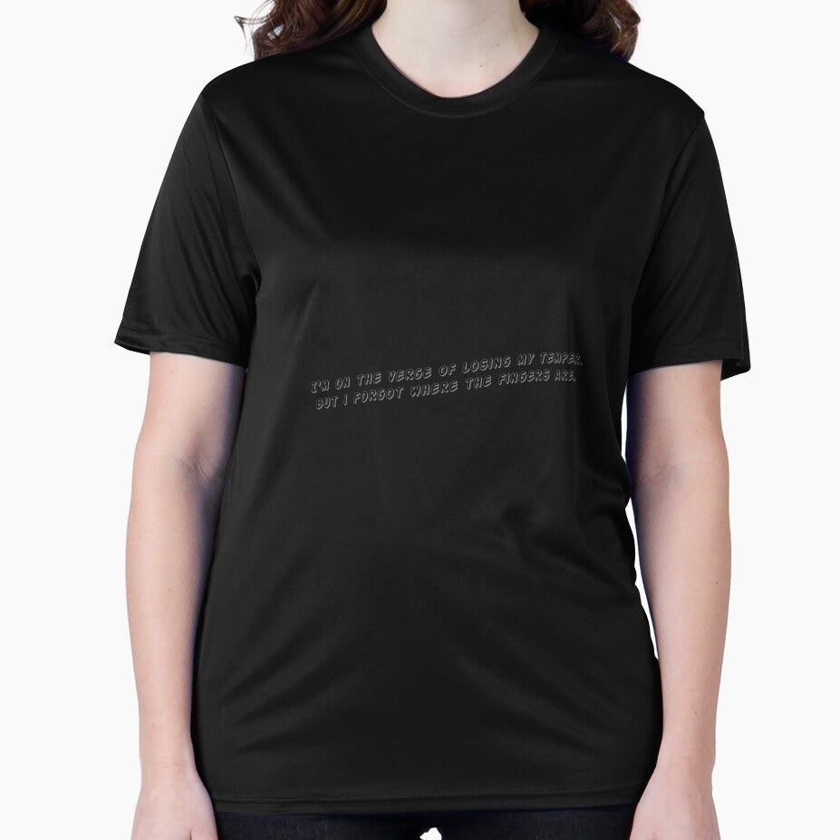 I'm on the verge of losing my temper. But I forgot where the fingers are. by Collection de trésors